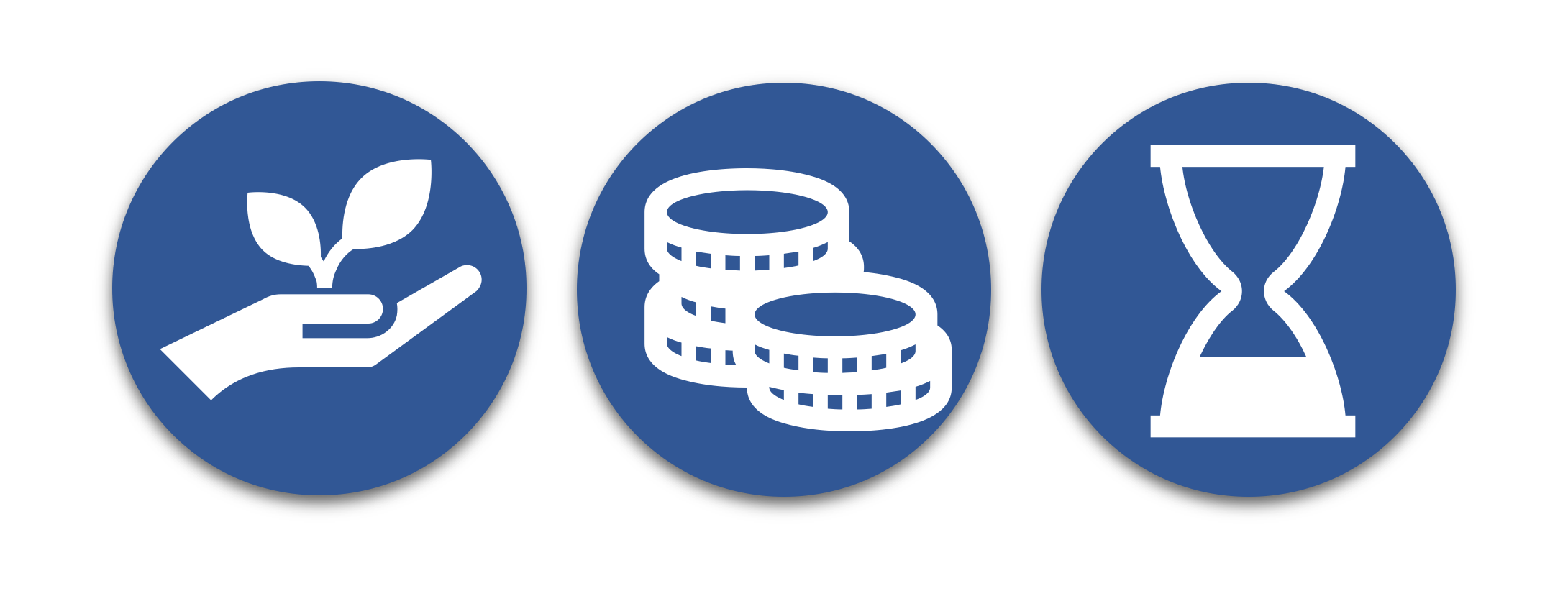 ikonki listek na dłoni, bilony, klepsydra