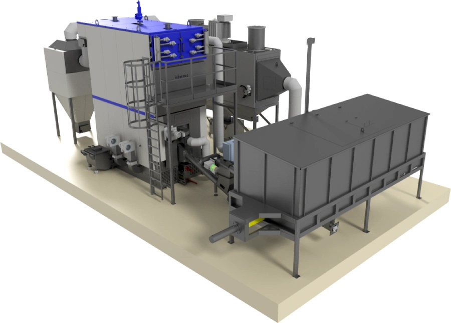 kocioł Ekomat HRTPO z kontenerem